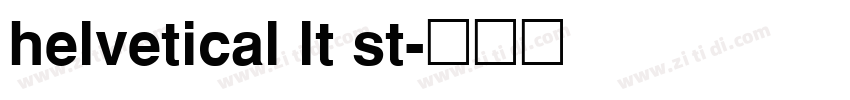 helvetical lt st字体转换